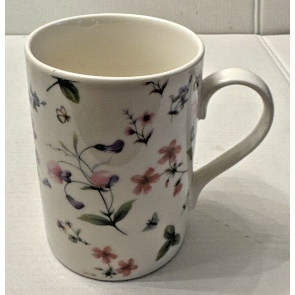 Home Essentials Roses Floral Tea Coffee Mug 12 Oz. Set of 6 Vintage EUC - Picture 11 of 15